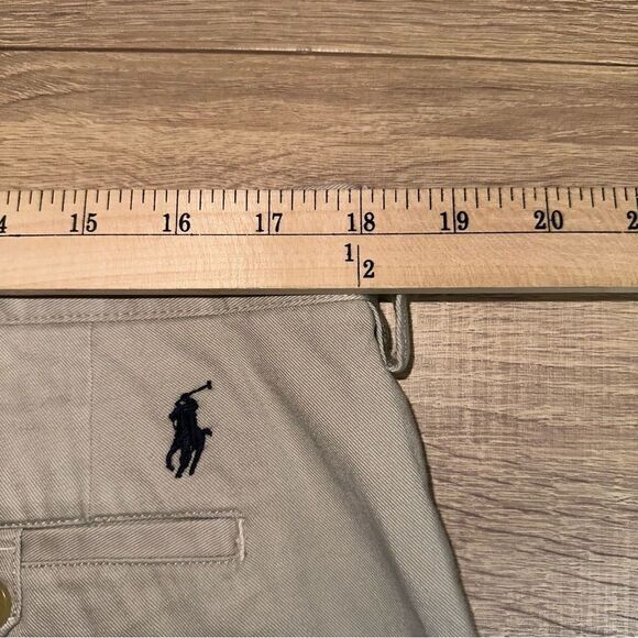 Polo Ralph Lauren Beige Classic Fit Khaki Twill Chino‎ Embroidered Logo Pants - Picture 8 of 9